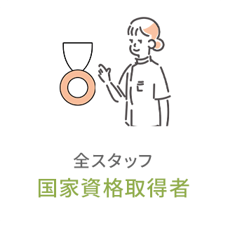 全スタッフ 国家資格取得者